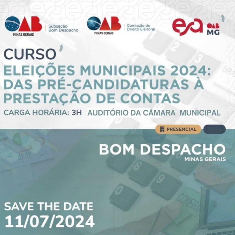 Eleições Municipais 2024: das Pré-Candidaturas à Prestação de Contas